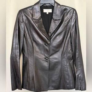 Badgley Mischka Black Leather Jacket